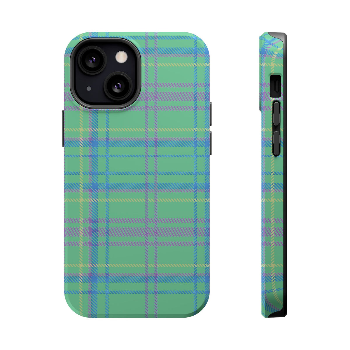 Fresh Energy Plaid Magnetic Phone Case
