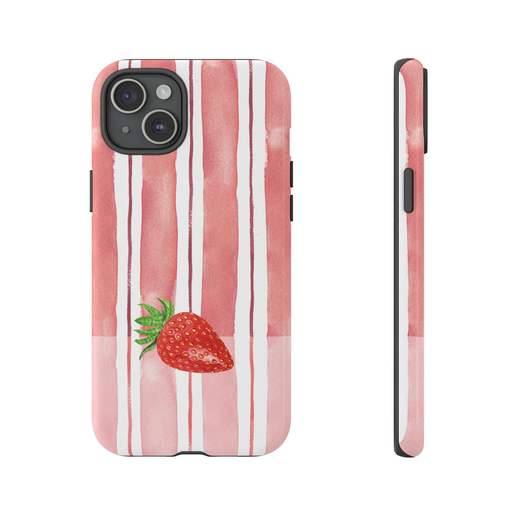 Strawberry Orchard Stripes Phone Case