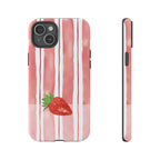 Strawberry Orchard Stripes Phone Case