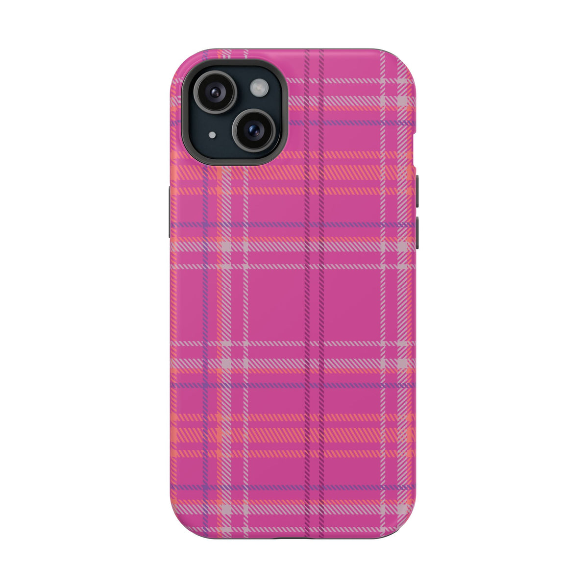 Berry Crush Plaid Magnetic Phone Case