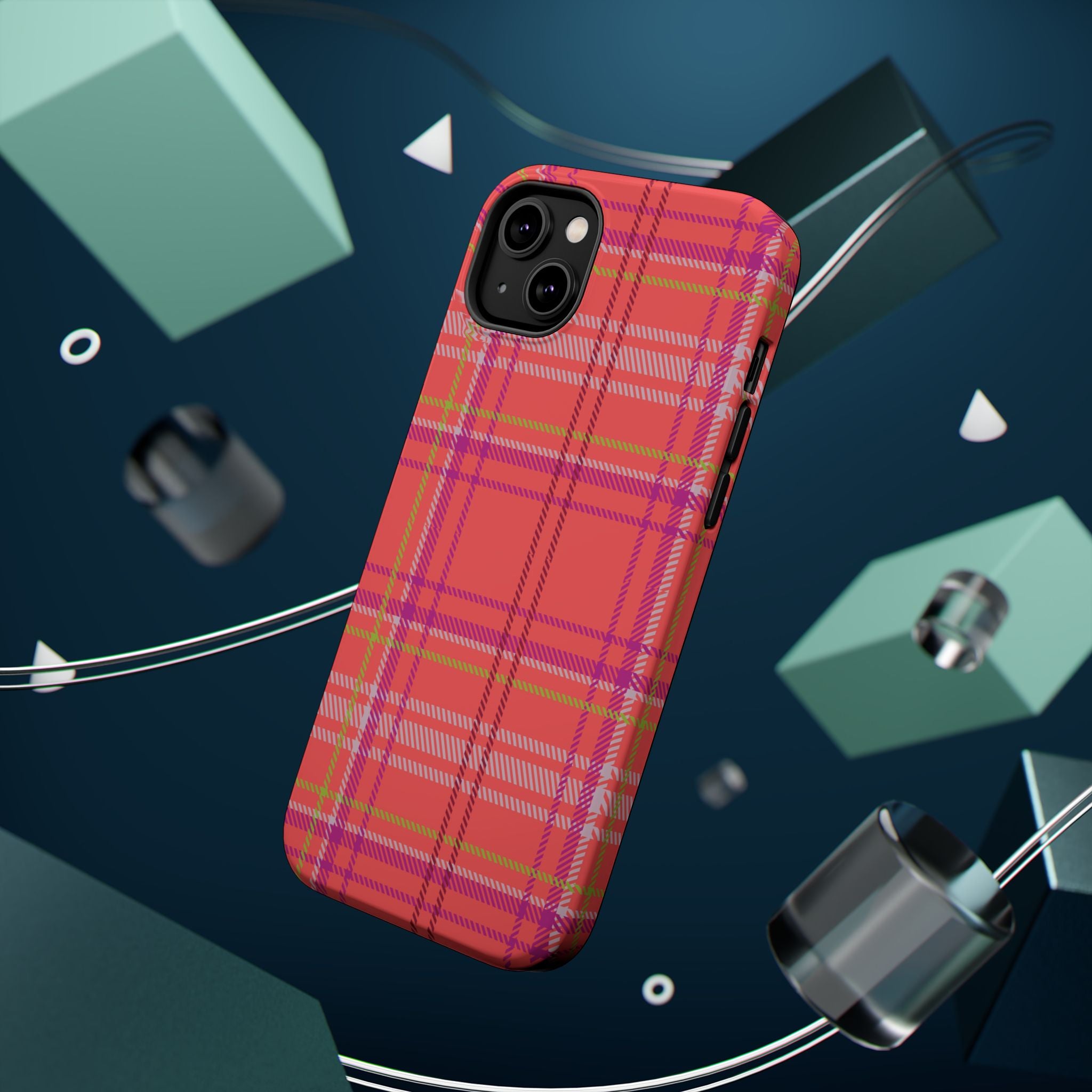Golden Girl Plaid Magnetic Phone Case