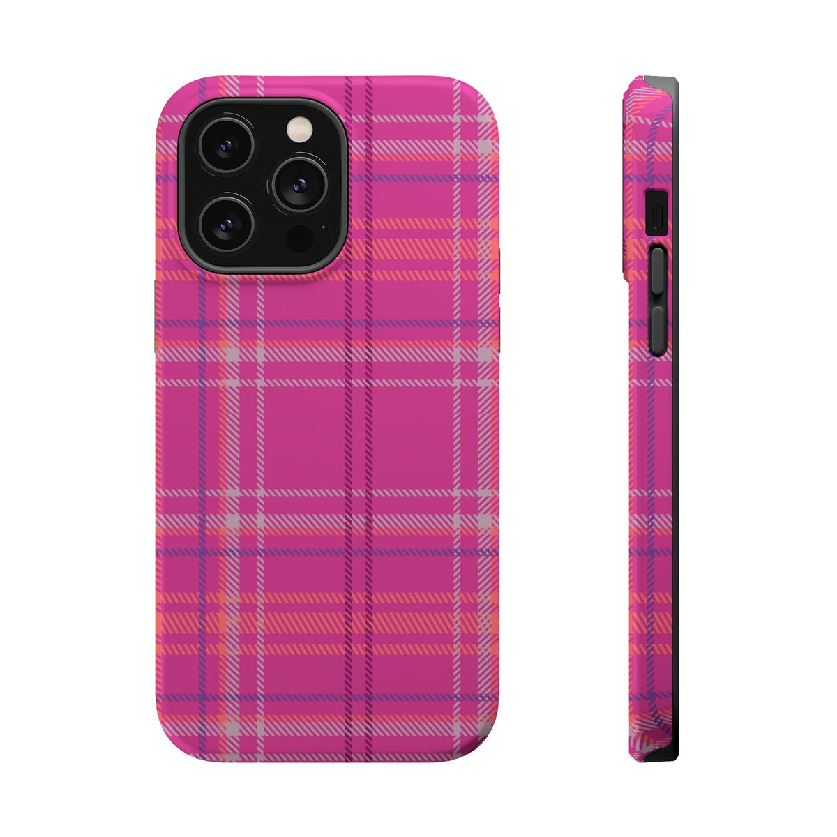Berry Crush Plaid Magnetic Phone Case