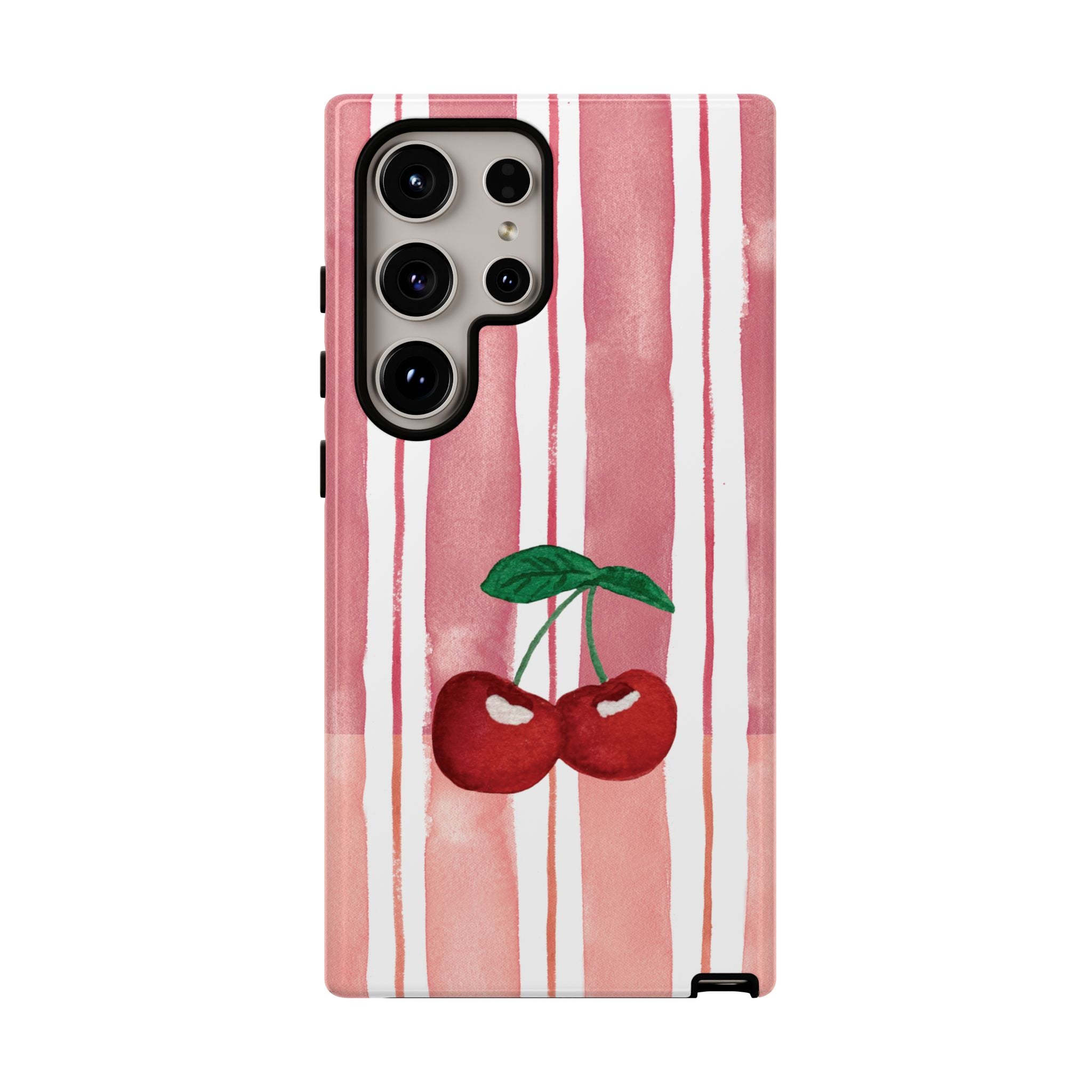 Cherry Orchard Stripes Phone Case