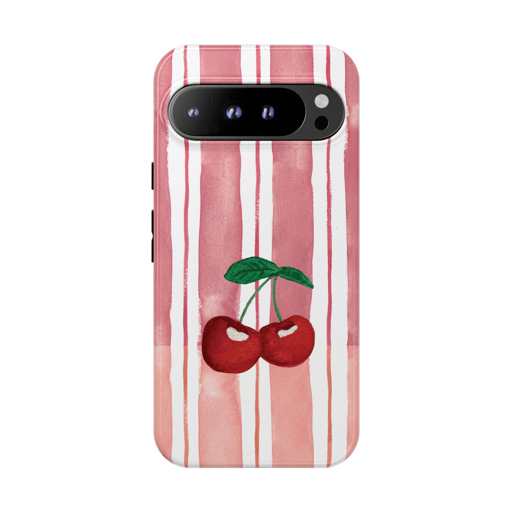 Cherry Orchard Stripes Phone Case