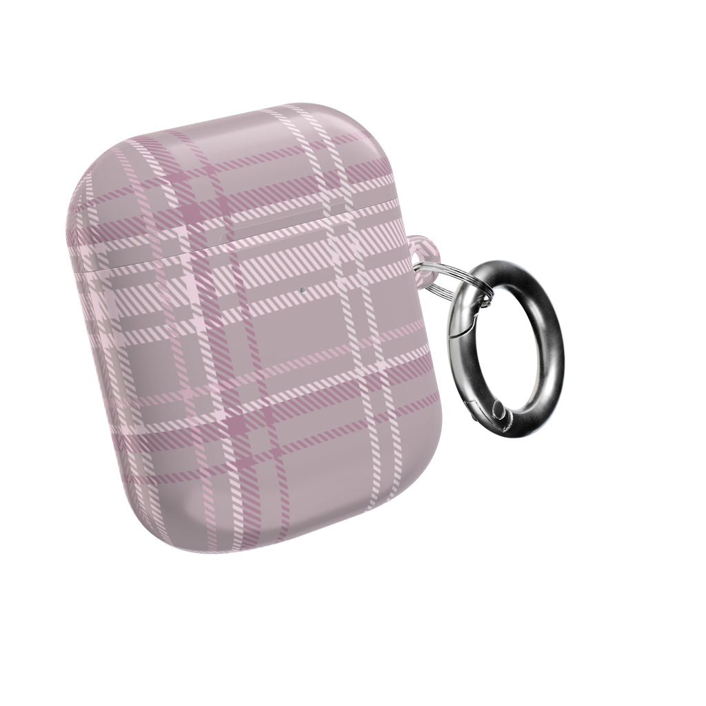 The Plaid Edit Mauve AirPod Case