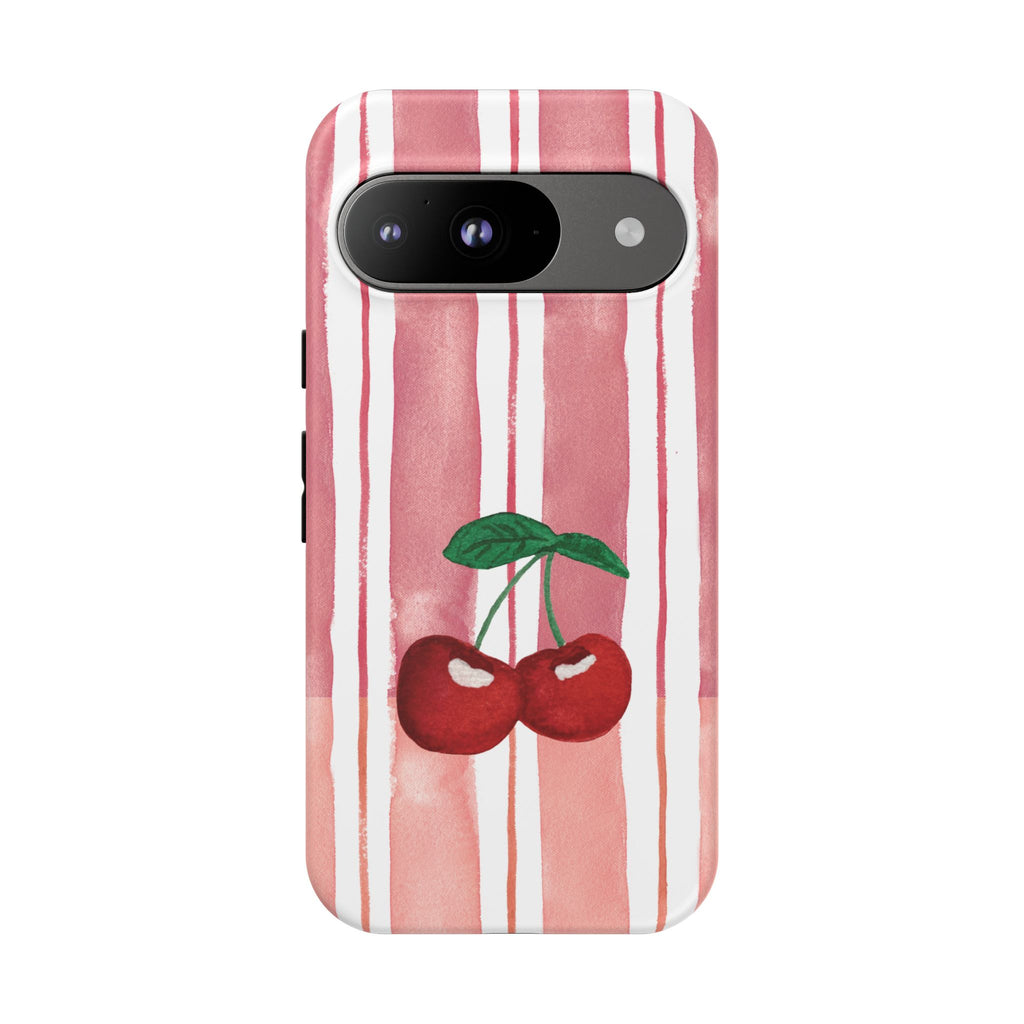 Cherry Orchard Stripes Phone Case