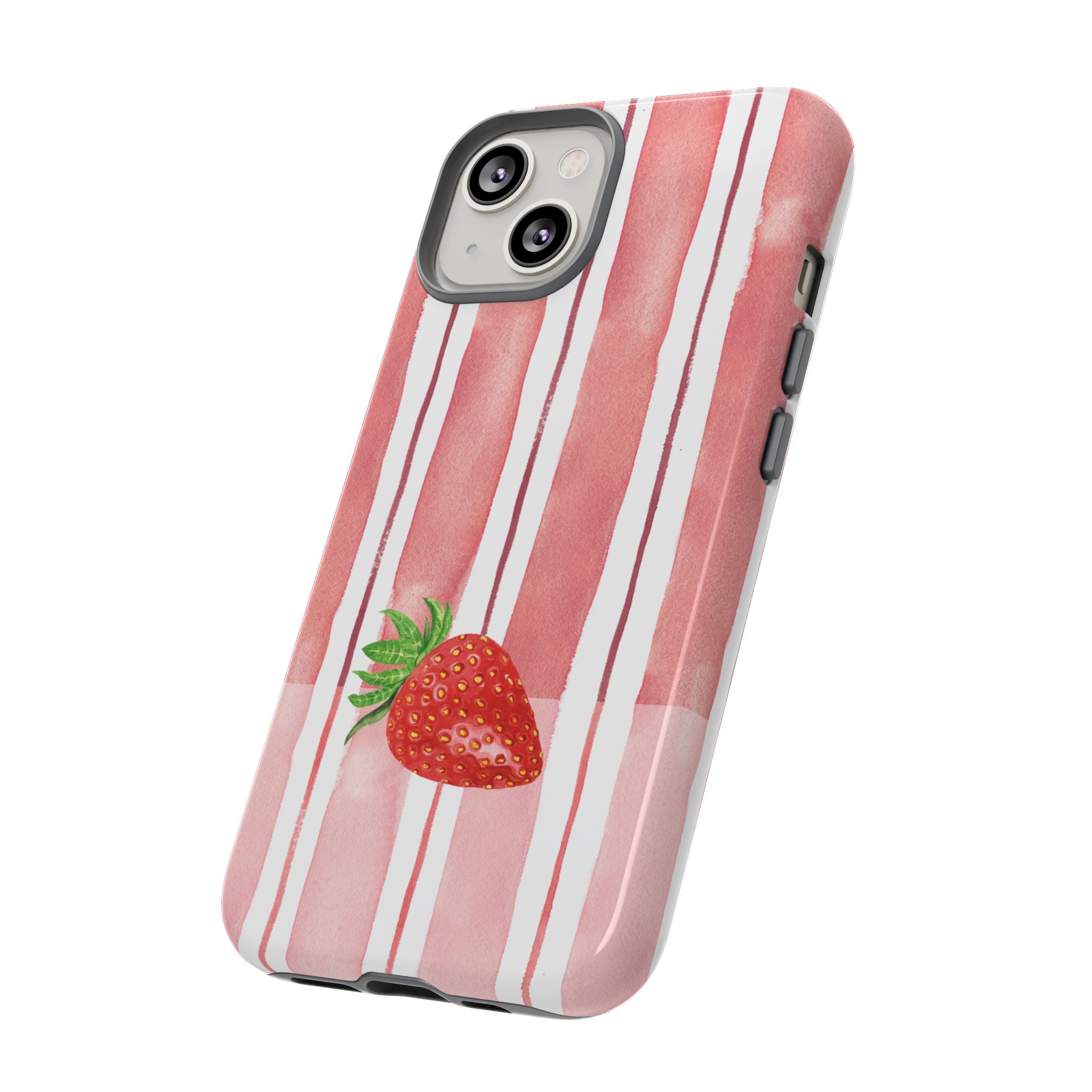 Strawberry Orchard Stripes Phone Case