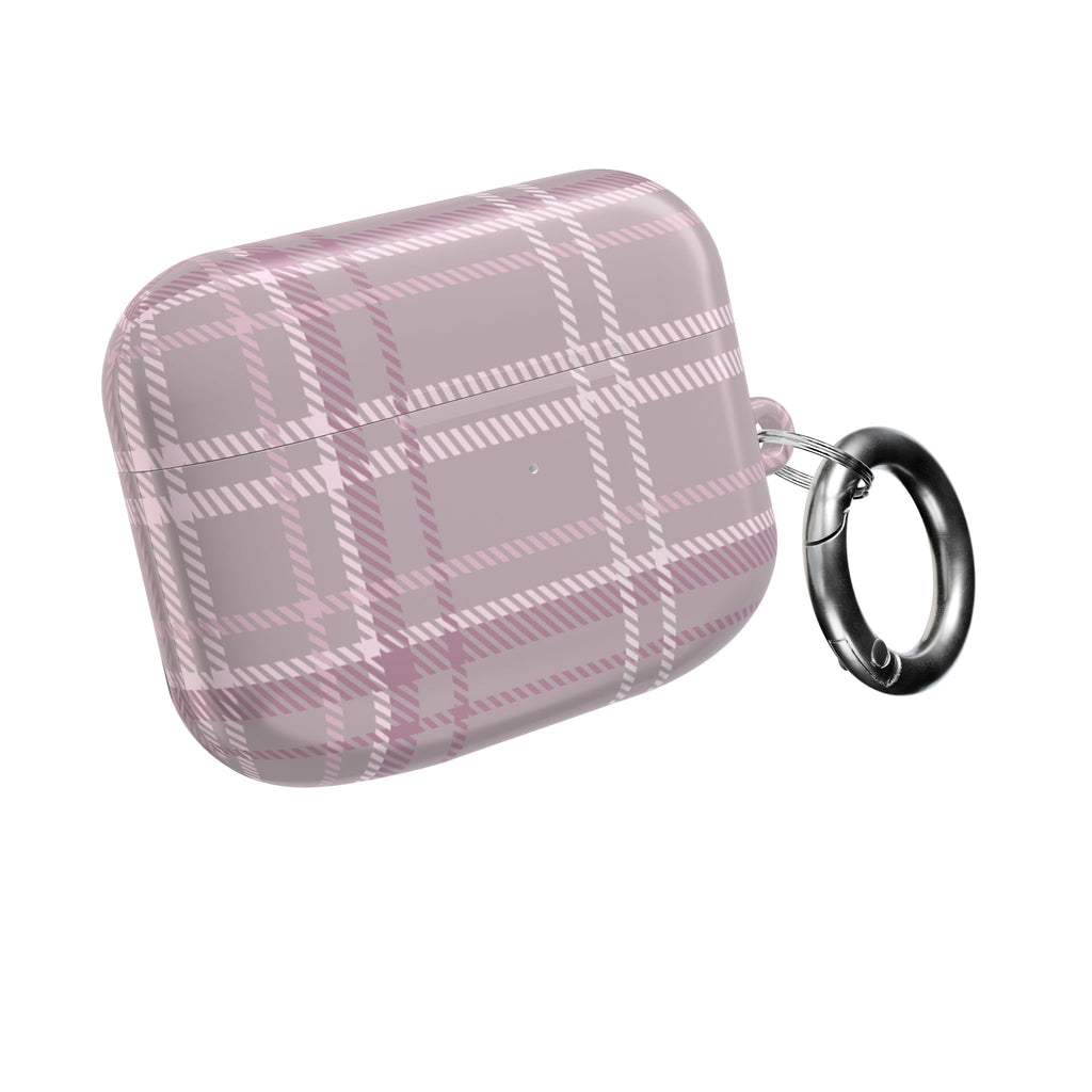 The Plaid Edit Mauve AirPod Case