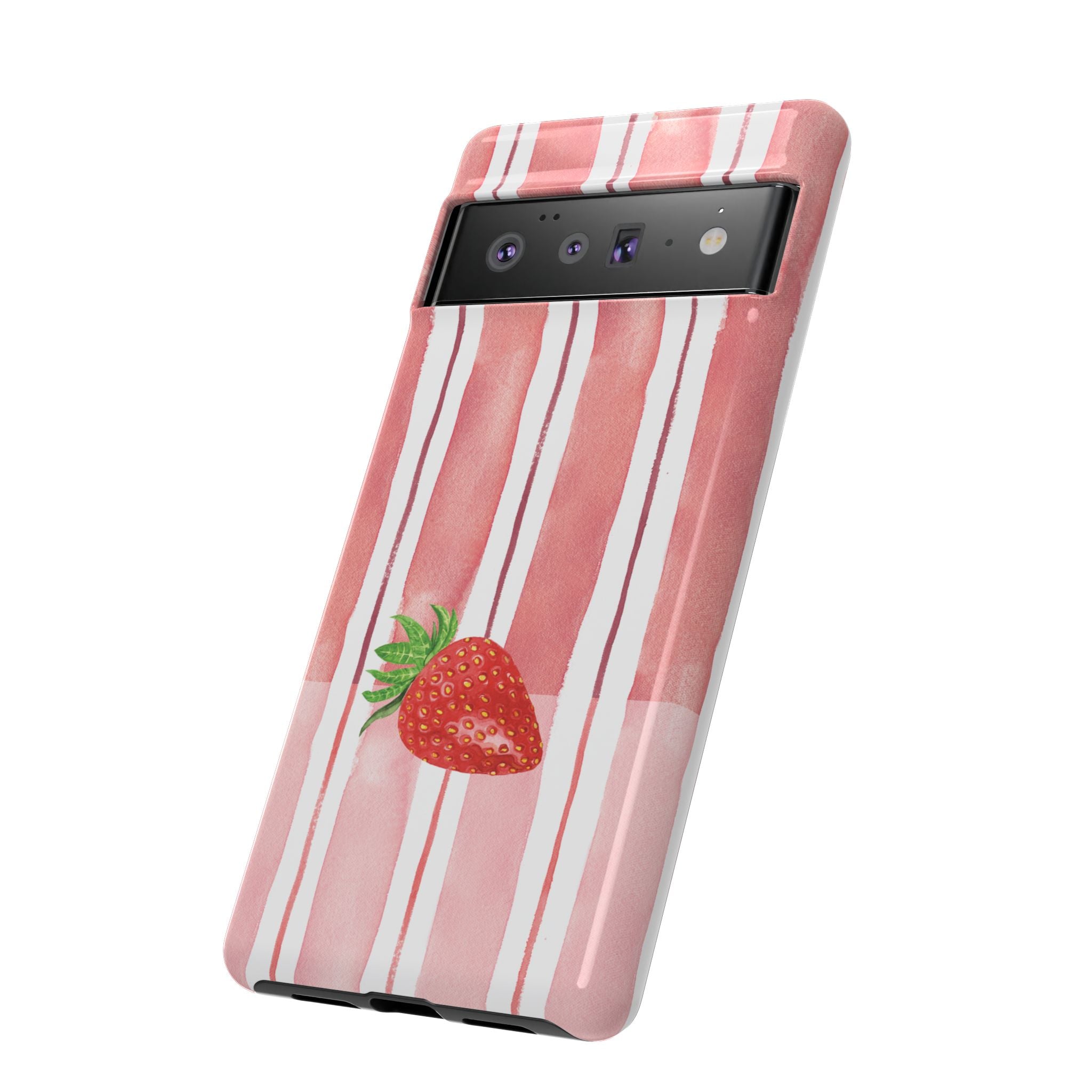 Strawberry Orchard Stripes Phone Case