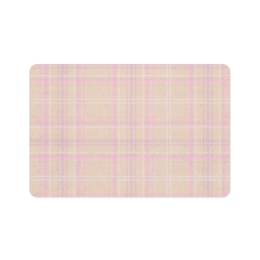 The Plaid Edit Cashmere Pet Feeding Mat