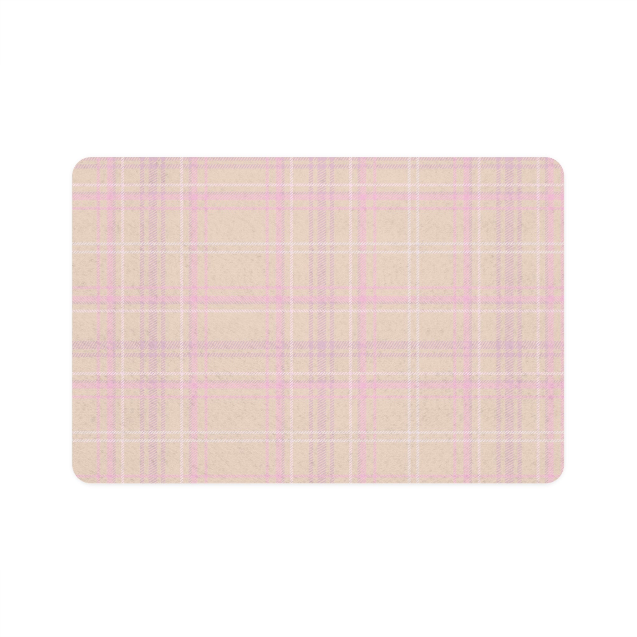 The Plaid Edit Cashmere Pet Feeding Mat