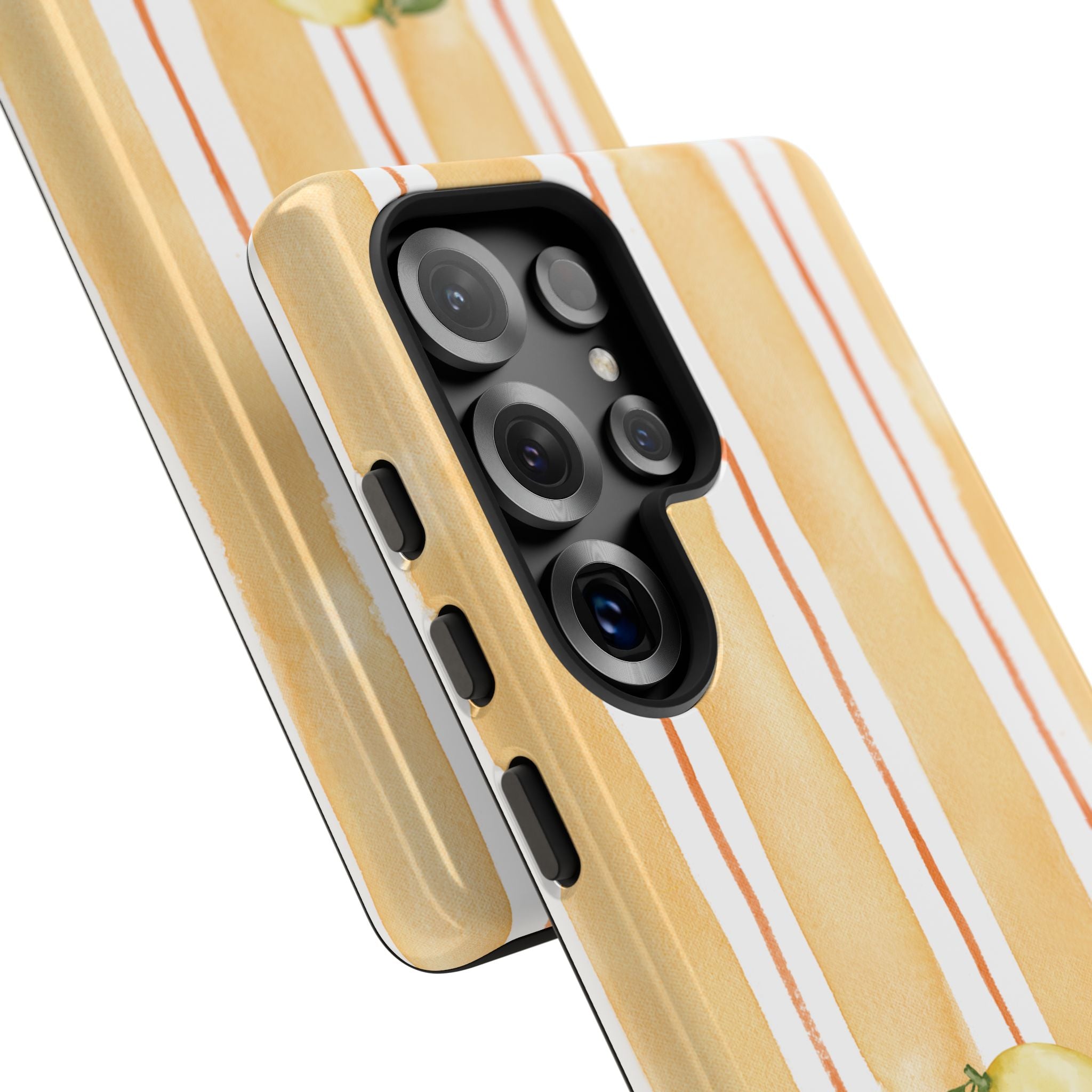 Lemon Orchard Stripes Phone Case