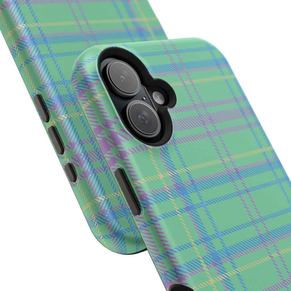 Fresh Energy Plaid Magnetic Phone Case