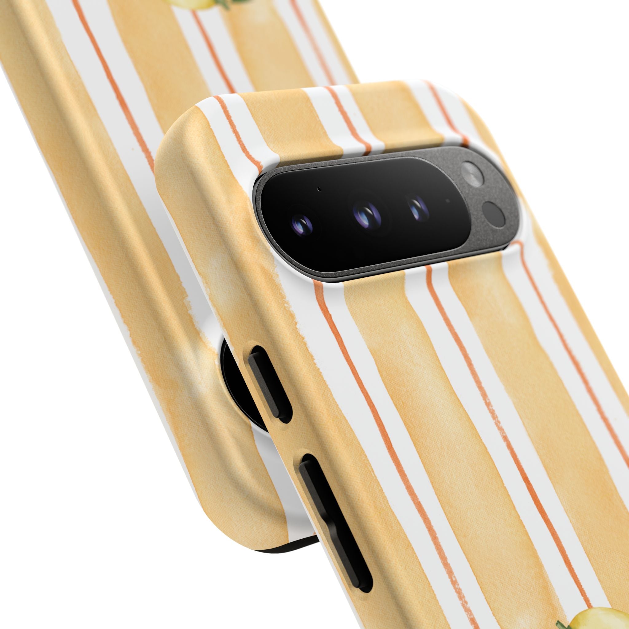 Lemon Orchard Stripes Phone Case