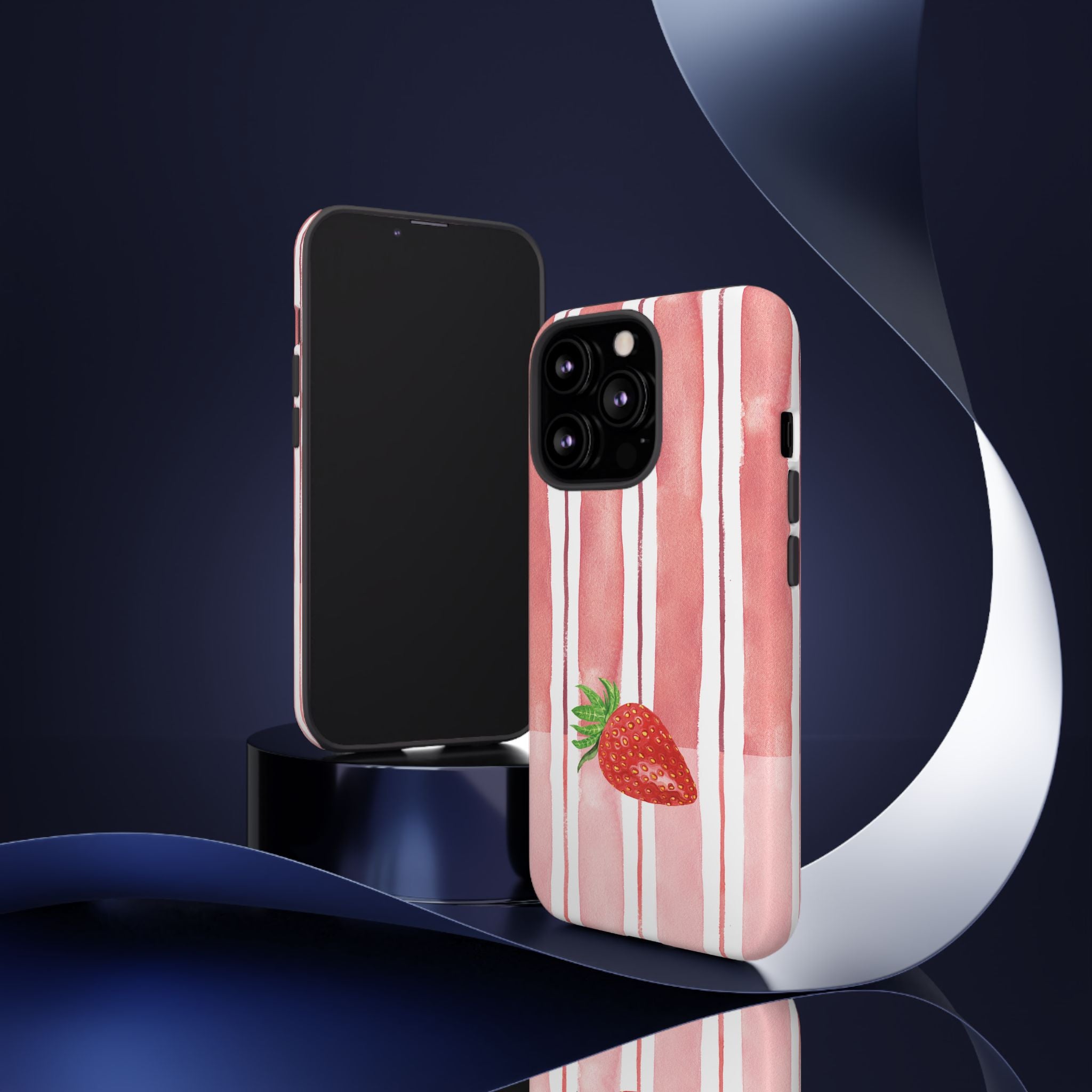 Strawberry Orchard Stripes Phone Case
