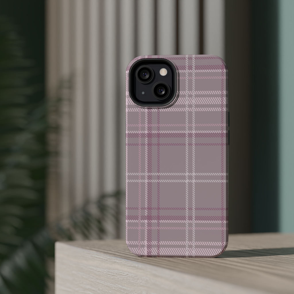The Plaid Edit Mauve Phone Case