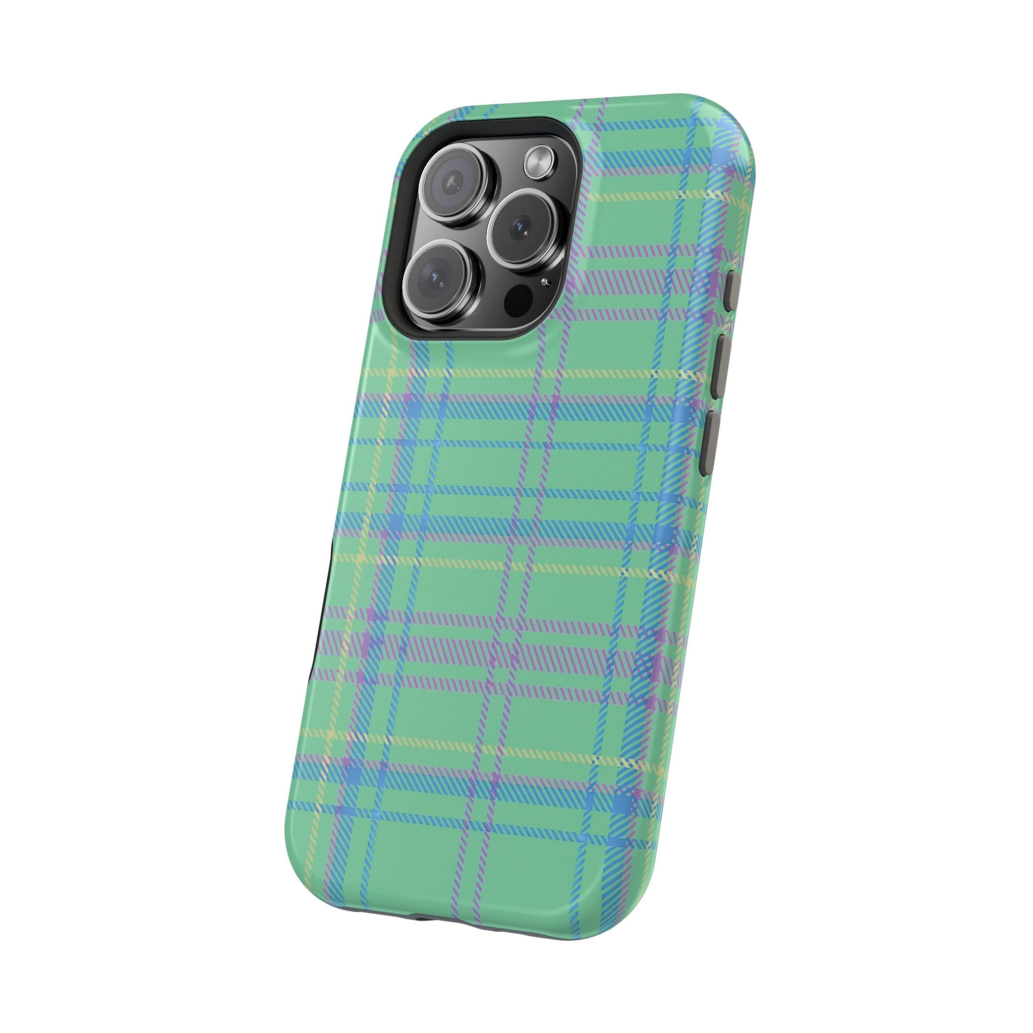 Fresh Energy Plaid Magnetic Phone Case