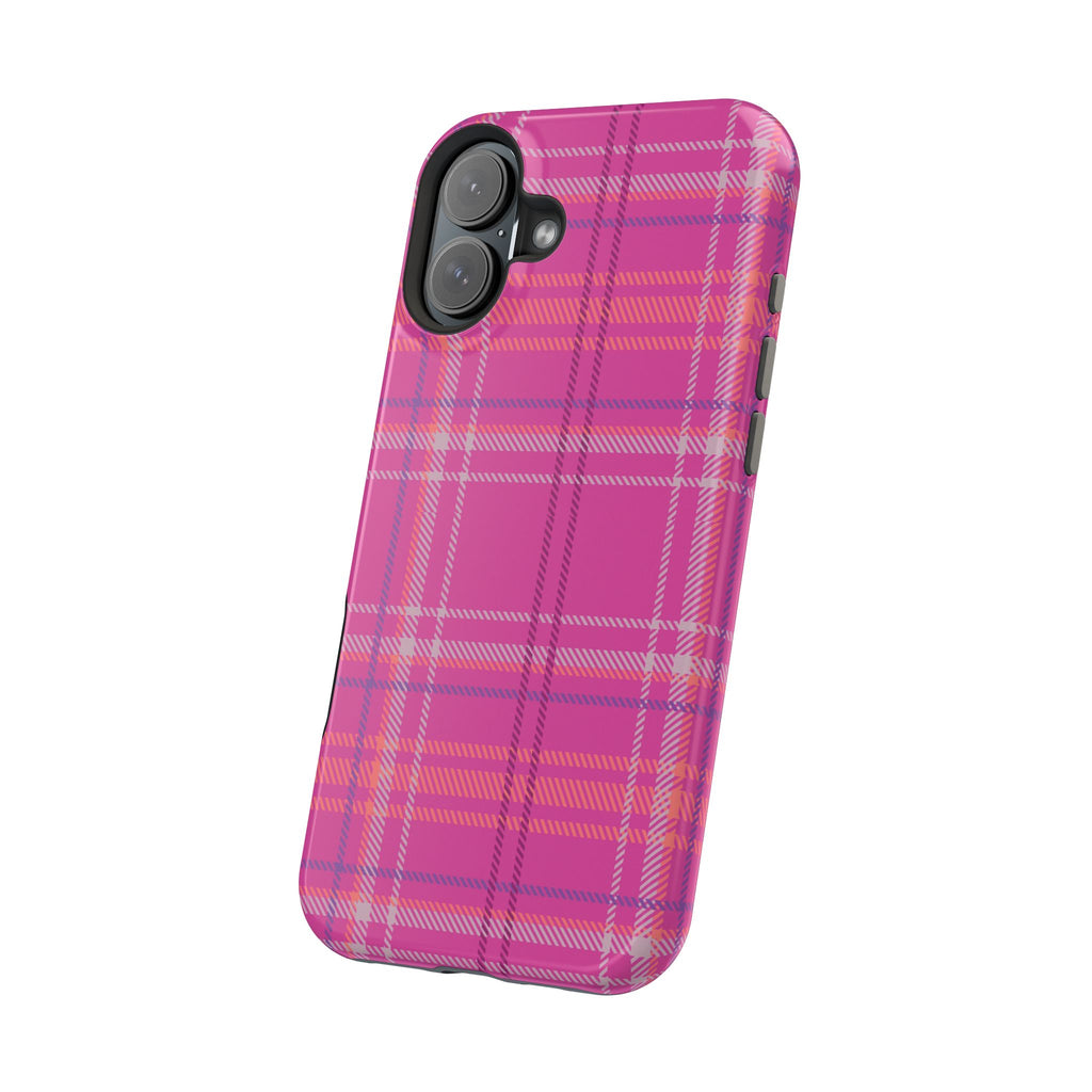 Berry Crush Plaid Magnetic Phone Case
