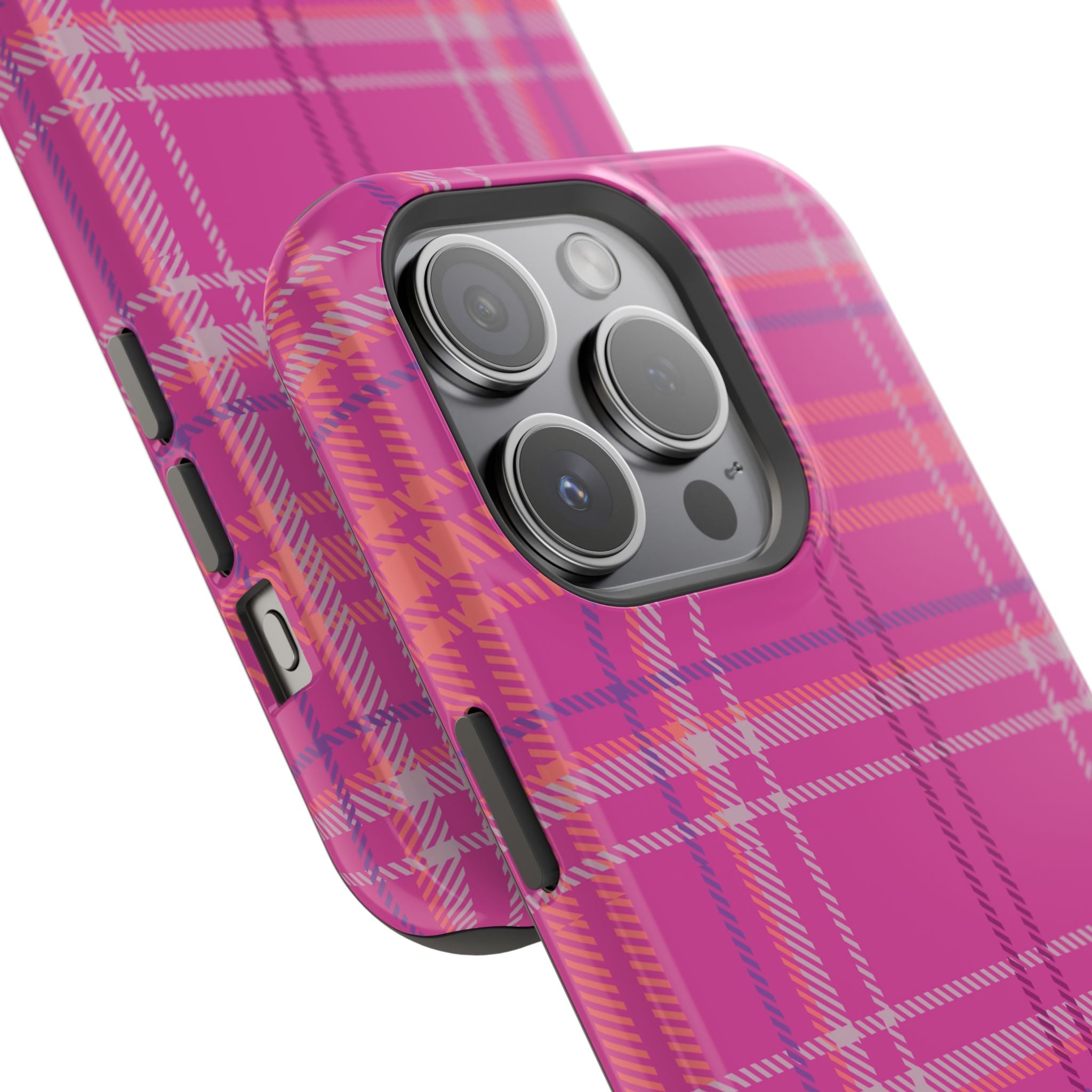 Berry Crush Plaid Magnetic Phone Case