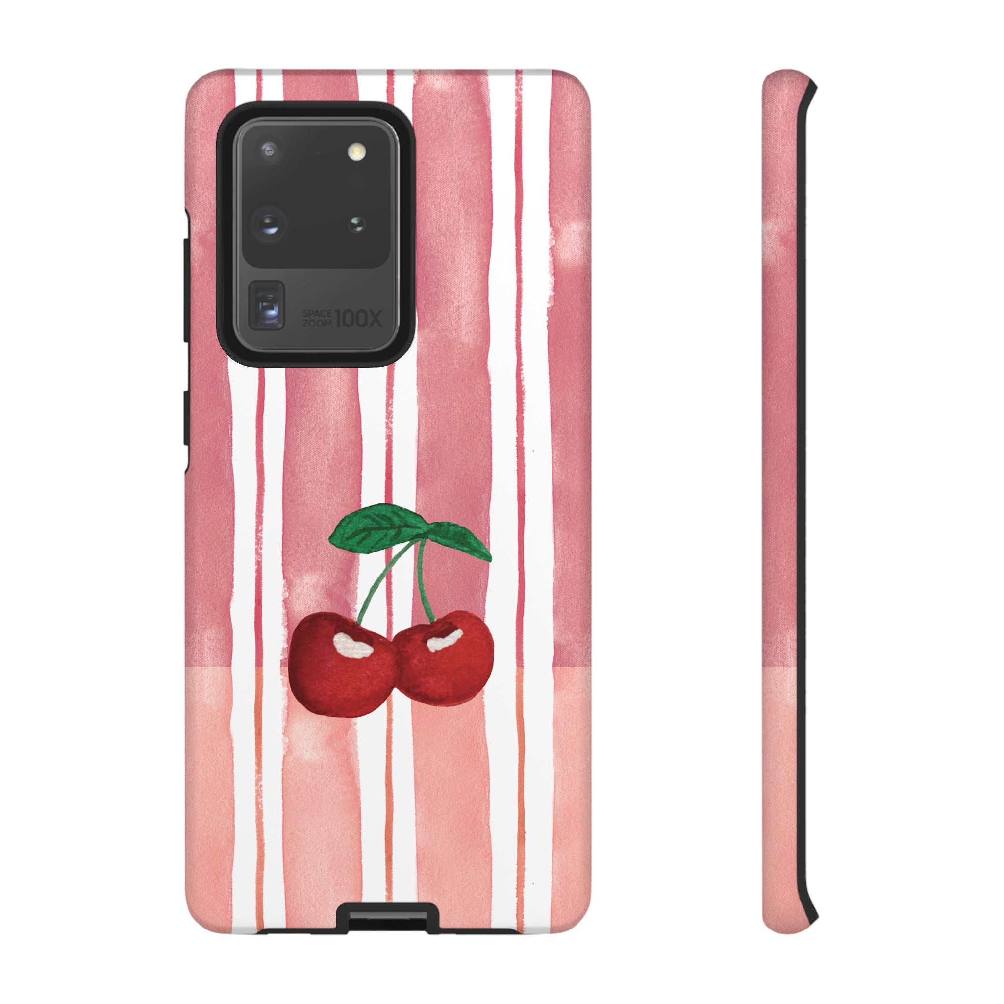 Cherry Orchard Stripes Phone Case