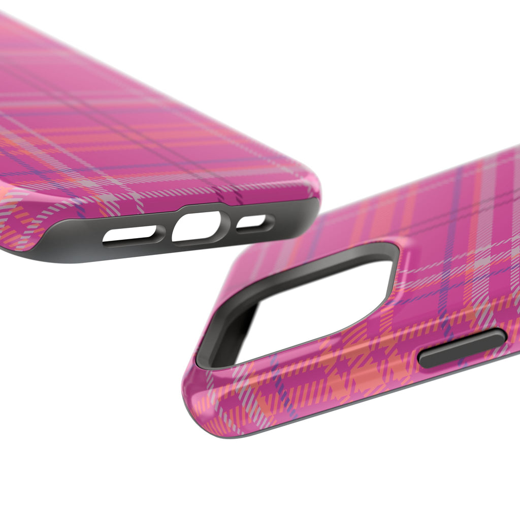 Berry Crush Plaid Magnetic Phone Case