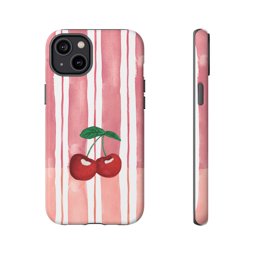 Cherry Orchard Stripes Phone Case