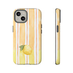 Lemon Orchard Stripes Phone Case