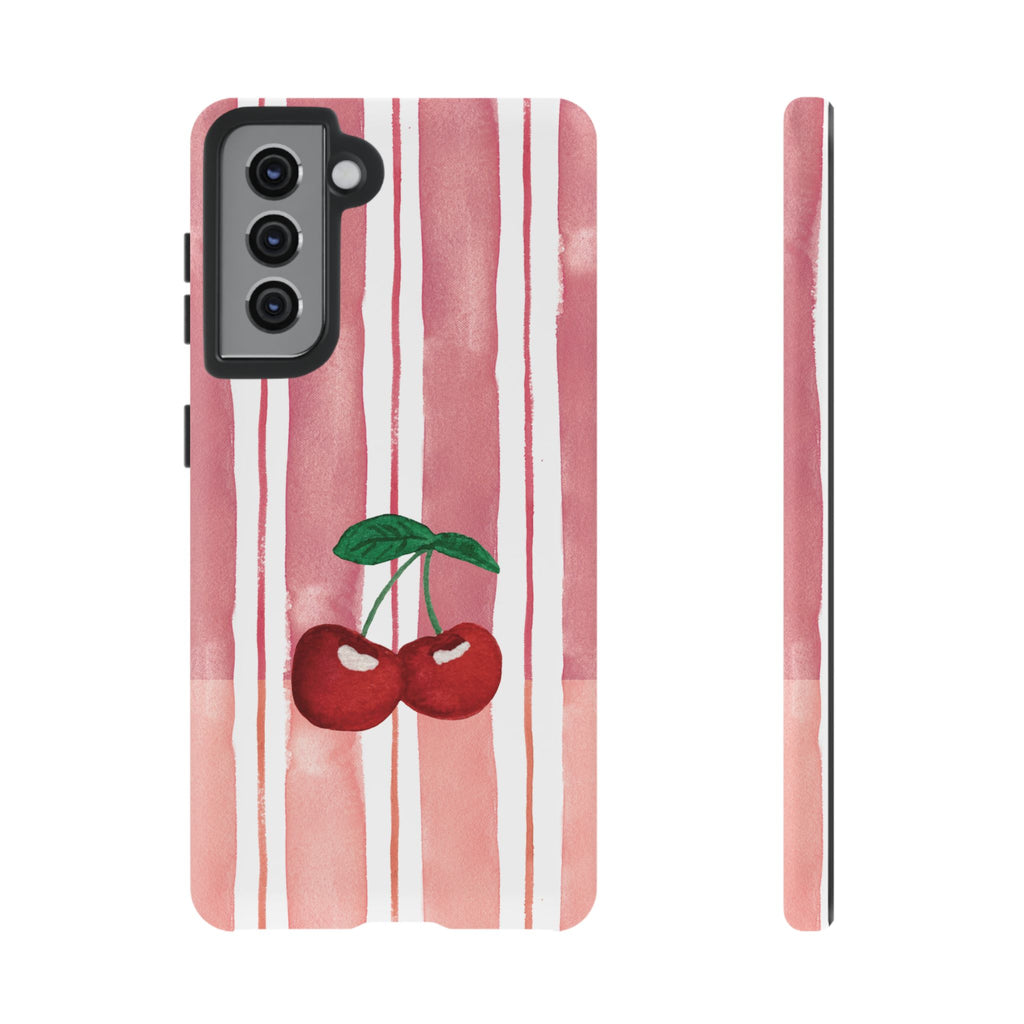 Cherry Orchard Stripes Phone Case