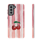 Cherry Orchard Stripes Phone Case