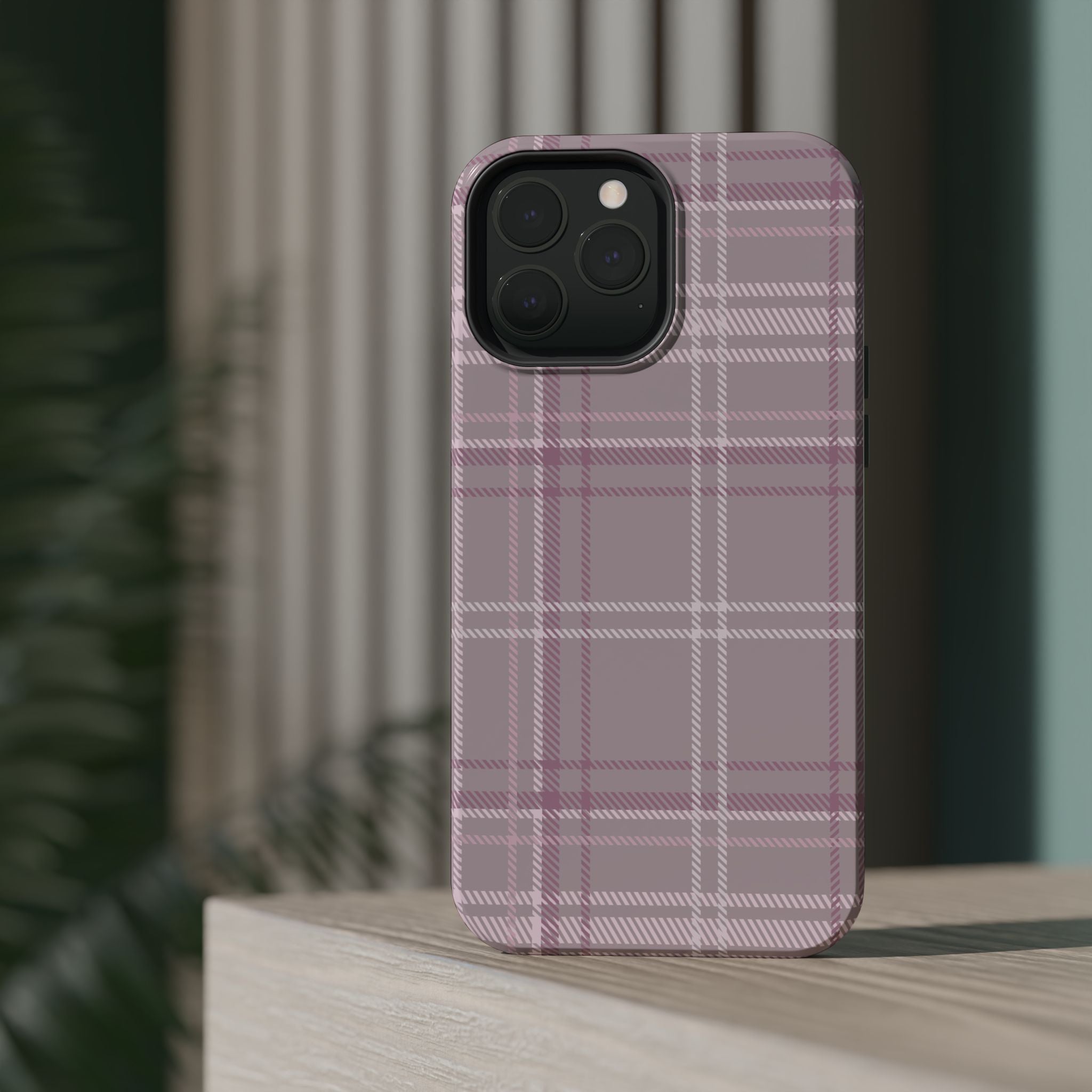 The Plaid Edit Mauve Phone Case