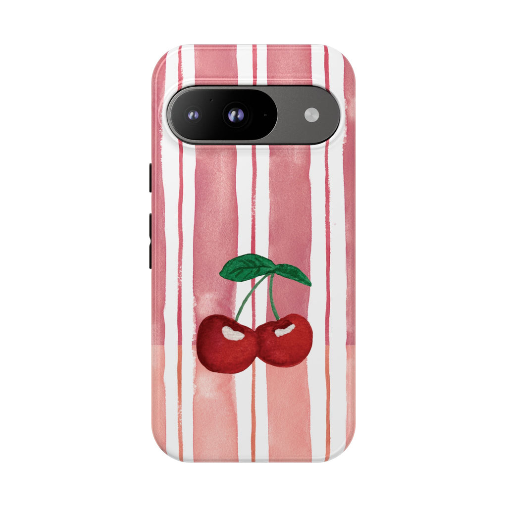Cherry Orchard Stripes Phone Case