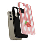 Strawberry Orchard Stripes Phone Case