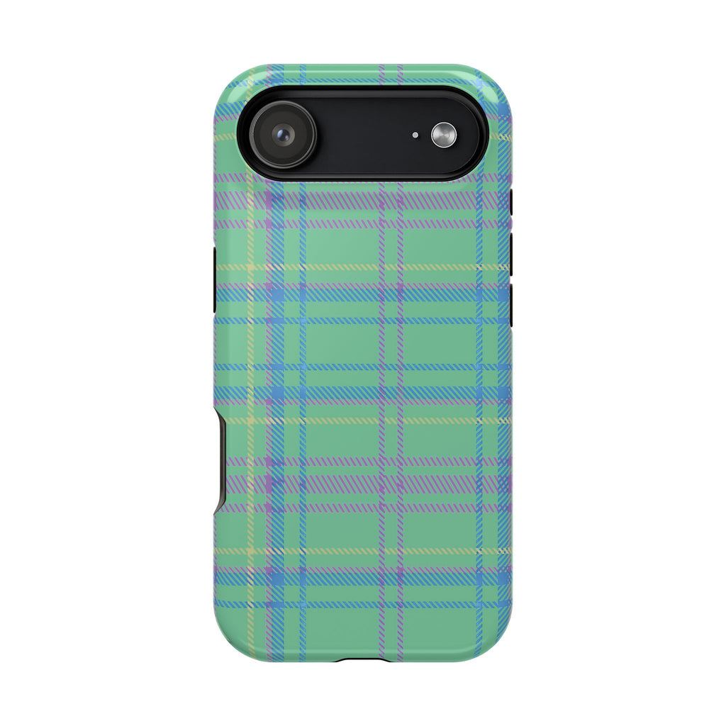 Fresh Energy Plaid Magnetic Phone Case
