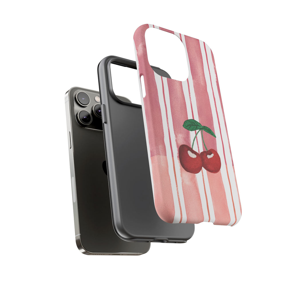 Cherry Orchard Stripes Phone Case