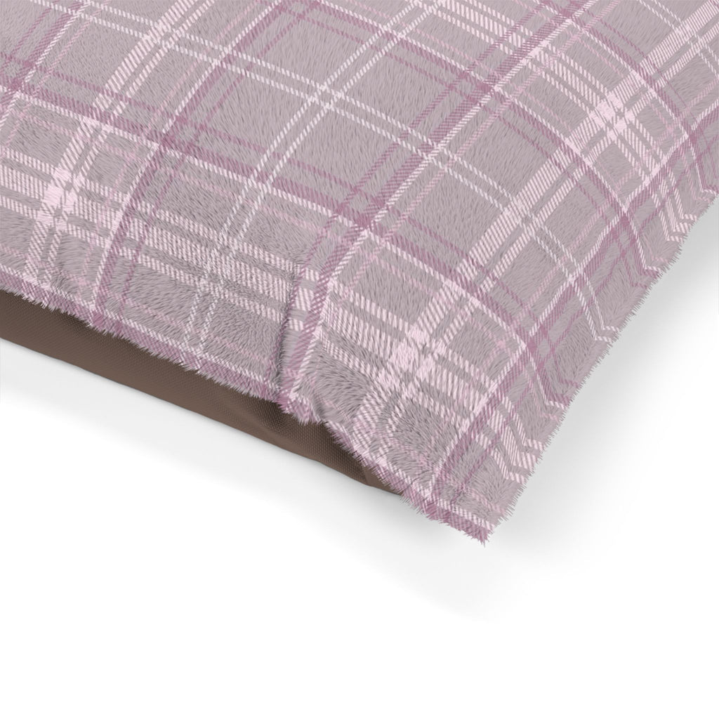 The Plaid Edit Mauve Pet Bed