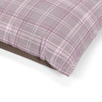 The Plaid Edit Mauve Pet Bed