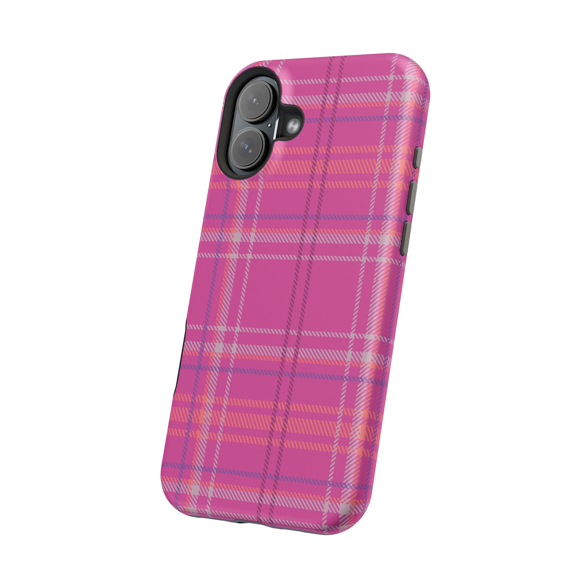 Berry Crush Plaid Magnetic Phone Case