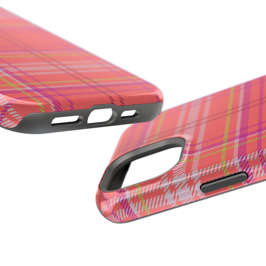 Golden Girl Plaid Magnetic Phone Case