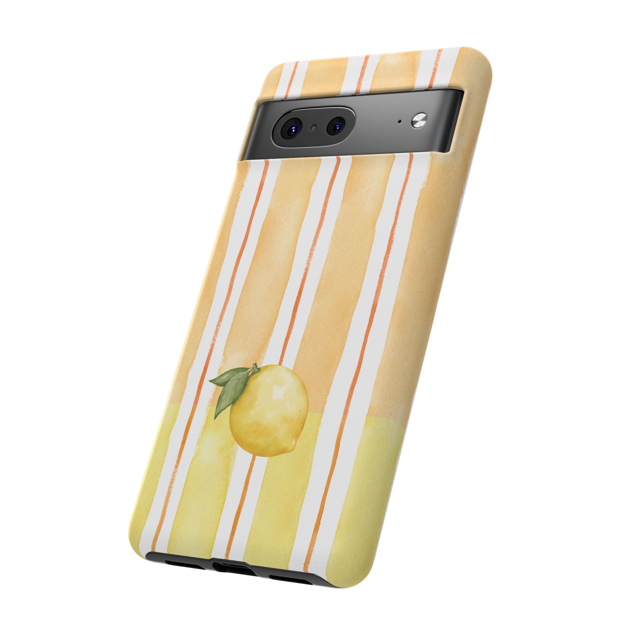 Lemon Orchard Stripes Phone Case