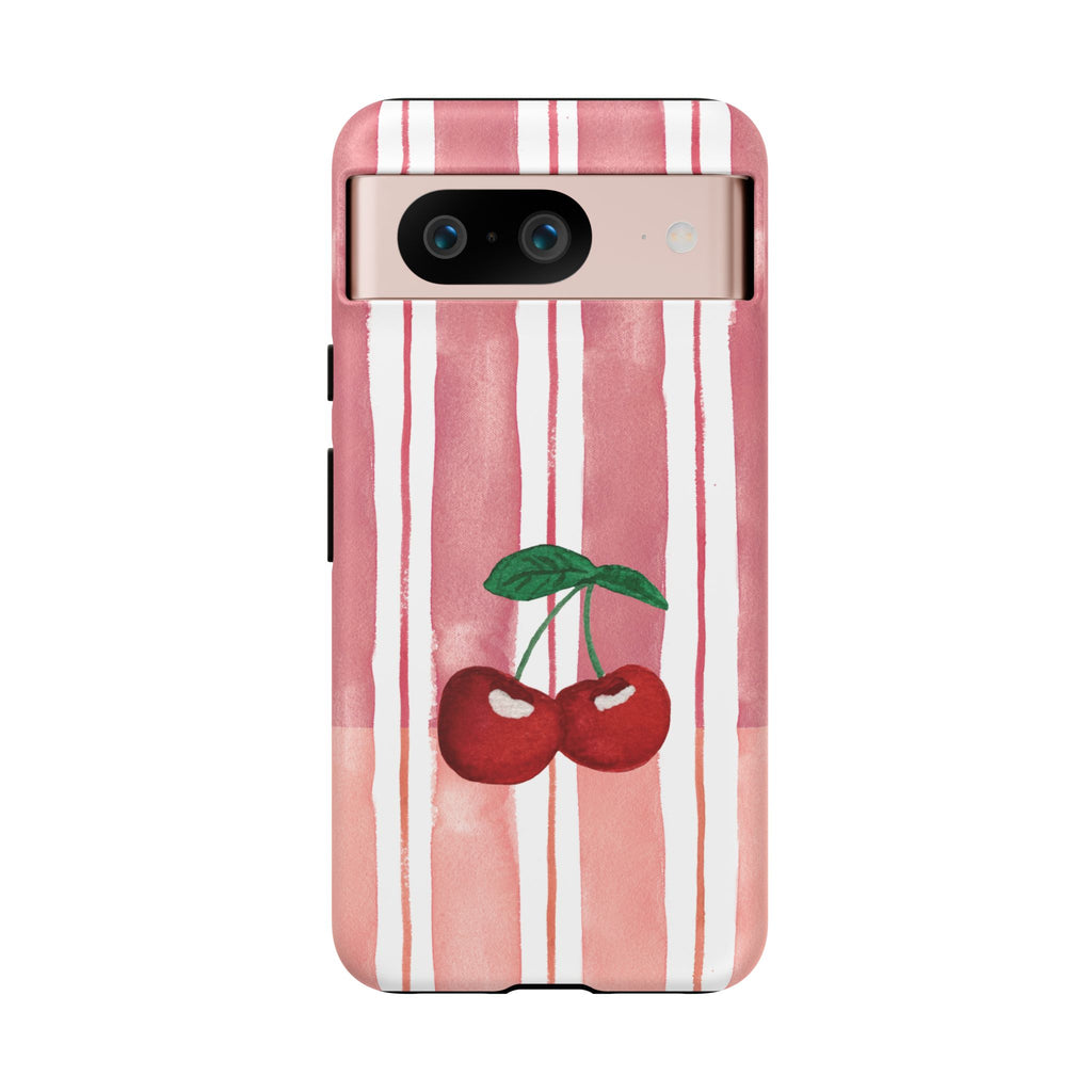 Cherry Orchard Stripes Phone Case