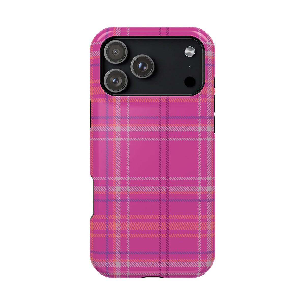 Berry Crush Plaid Magnetic Phone Case