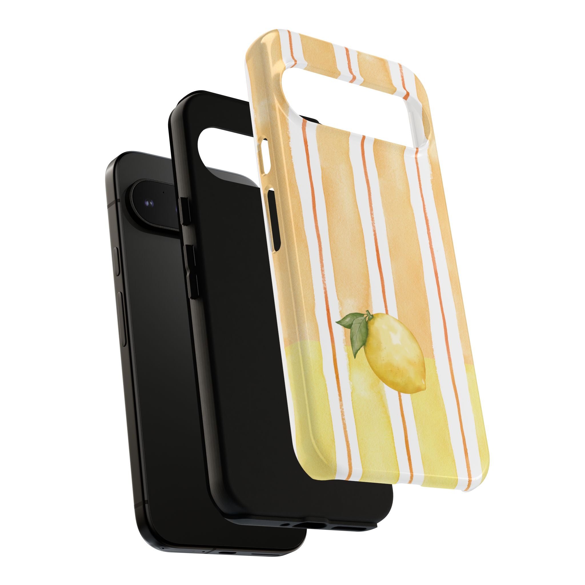 Lemon Orchard Stripes Phone Case