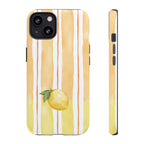 Lemon Orchard Stripes Phone Case