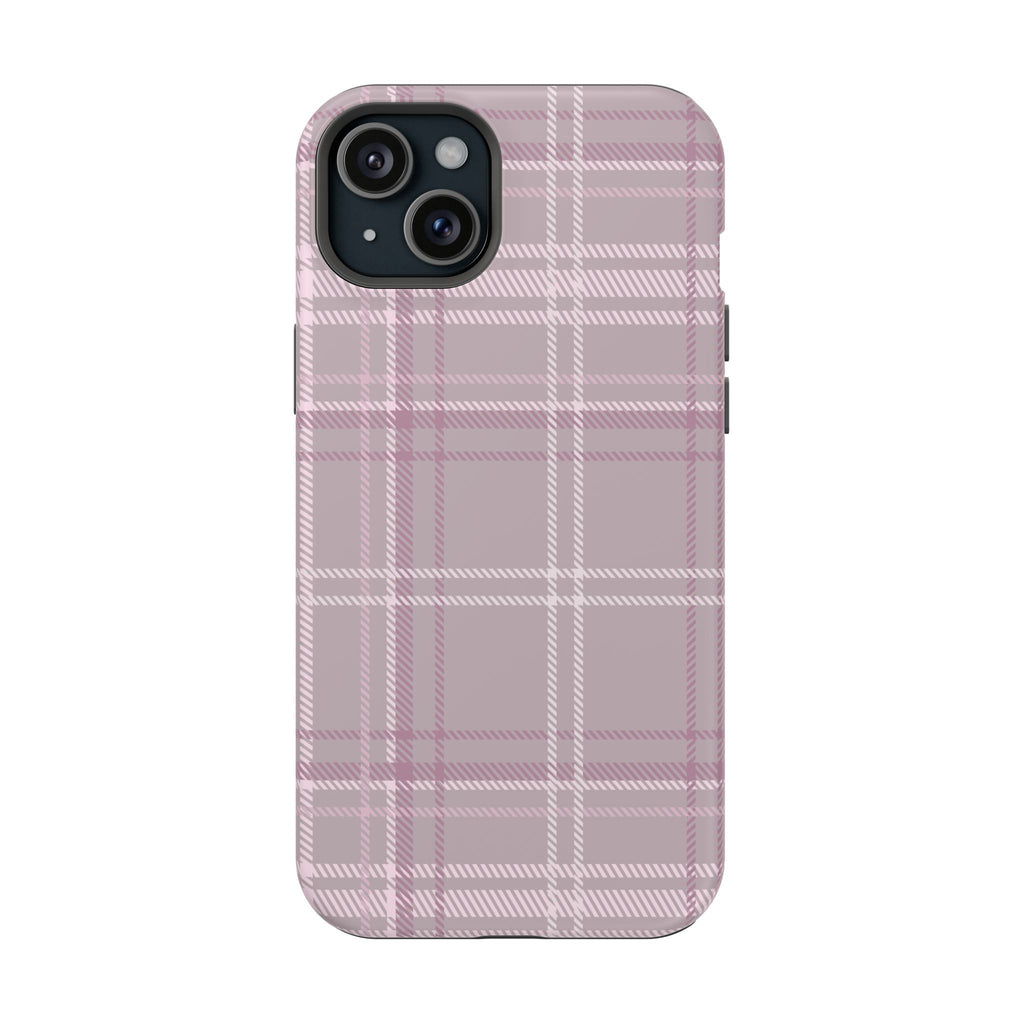 The Plaid Edit Mauve Phone Case
