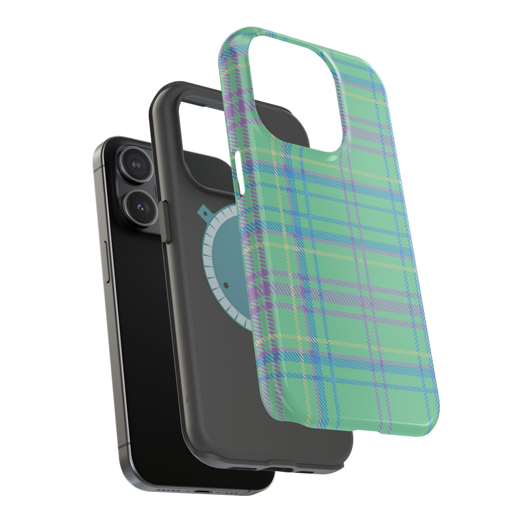 Fresh Energy Plaid Magnetic Phone Case