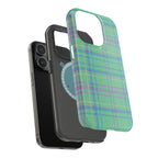 Fresh Energy Plaid Magnetic Phone Case