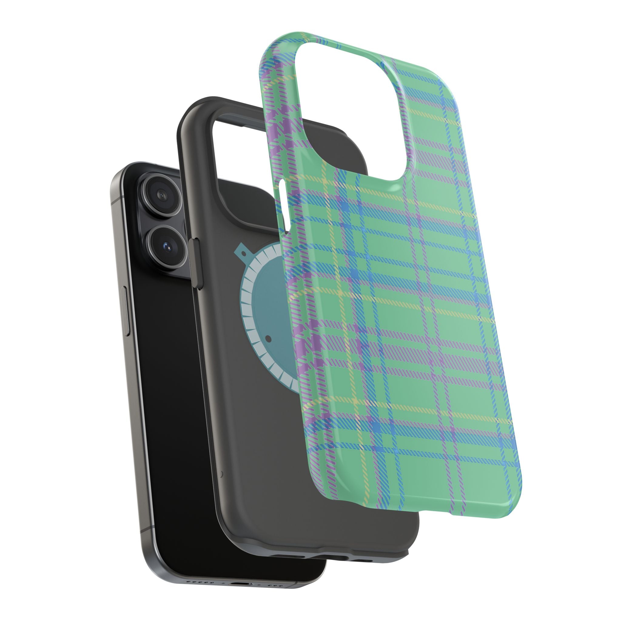 Fresh Energy Plaid Magnetic Phone Case