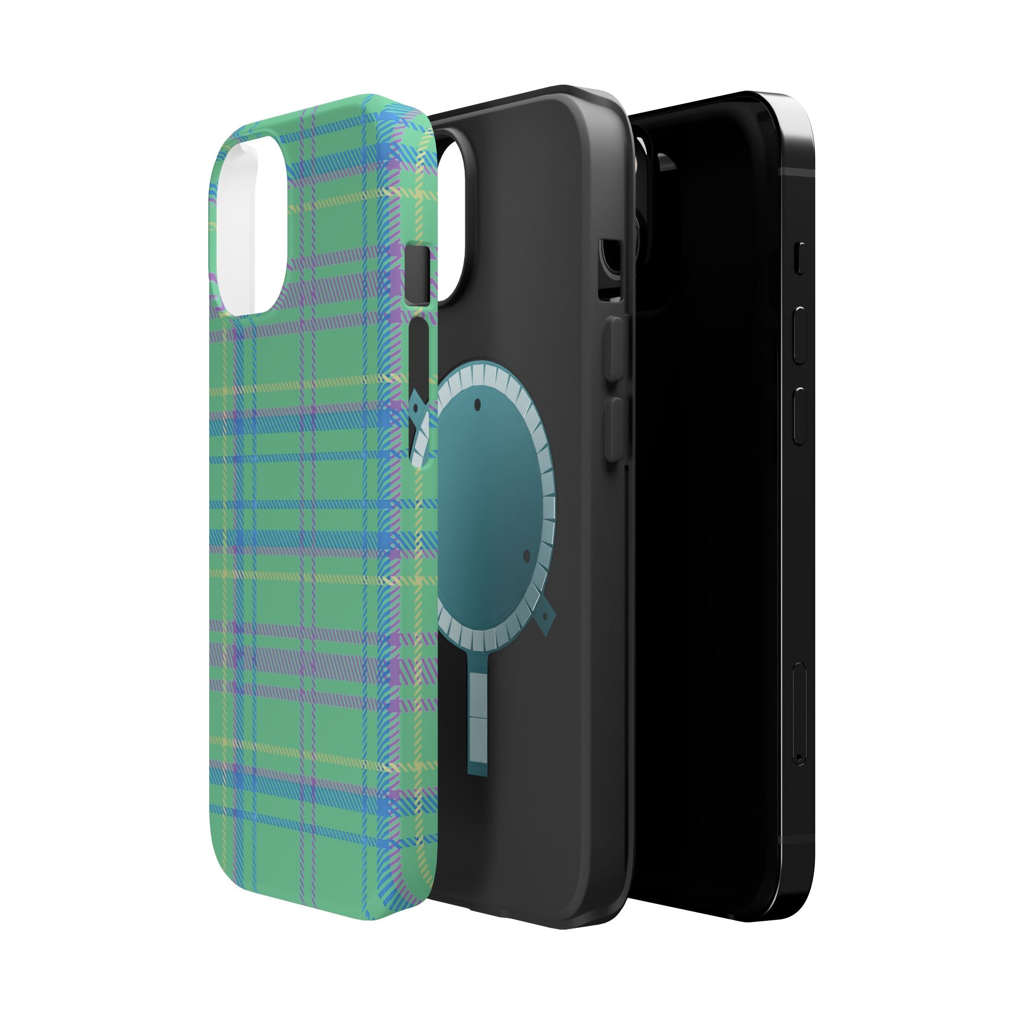 Fresh Energy Plaid Magnetic Phone Case