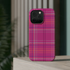 Berry Crush Plaid Magnetic Phone Case