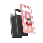 Cherry Orchard Stripes Phone Case